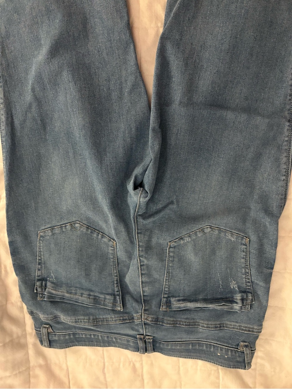 Democracy Light Blue Cropped Ankle Jeans